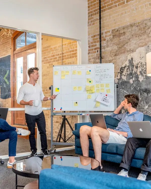 A strategy session with the ZaroSoft team